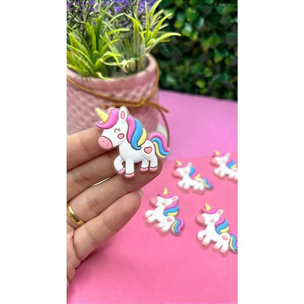 Aplique Emborrachado Unicórnio Corpinho - Unidade