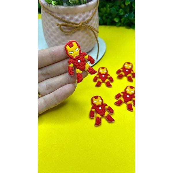 Aplique Emborrachado Homem de Ferro Corpinho - Unidade