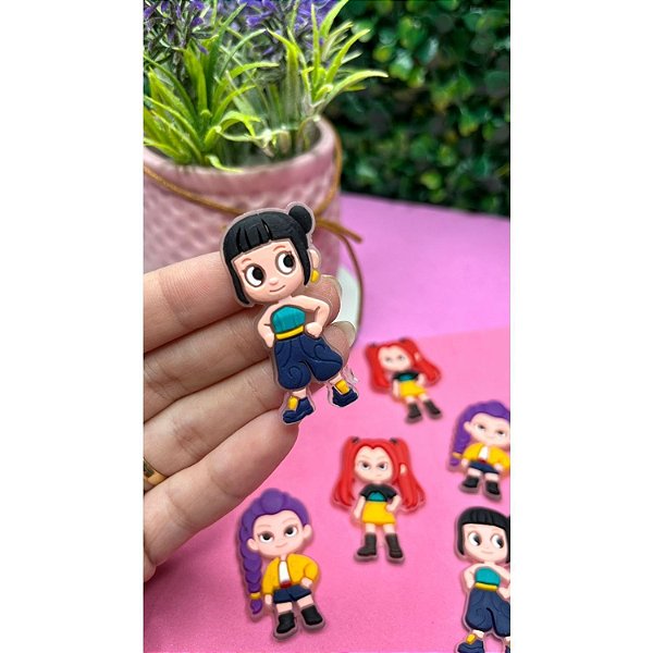 Aplique Emborrachado Guerreiras Kpop Zoey - Unidade