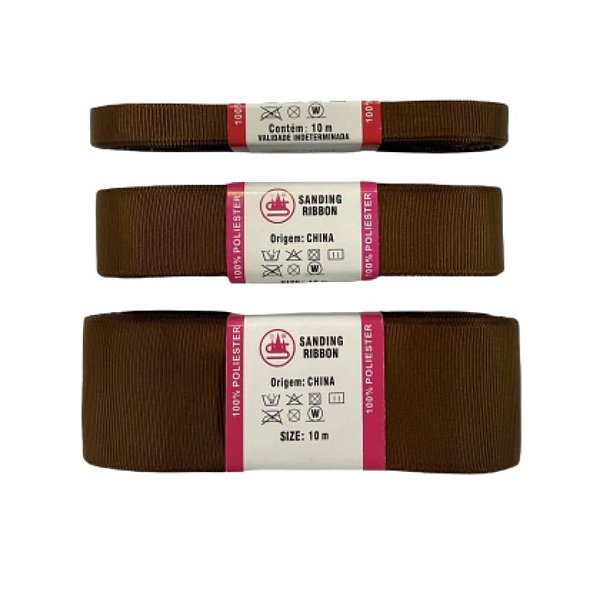 Fita de Gorgorão Sanding Marrom 150 - Metro