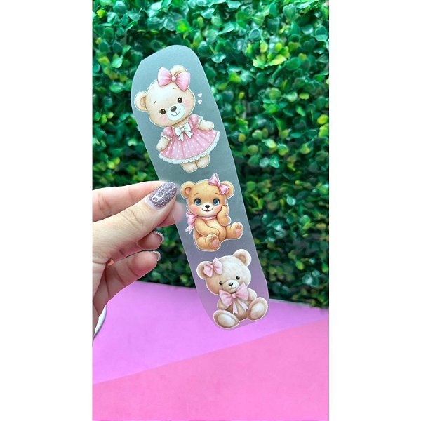 Termocolante Ursinhos - Cartela