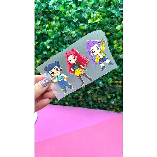 Termocolante Guerreiras do Kpop - Cartela