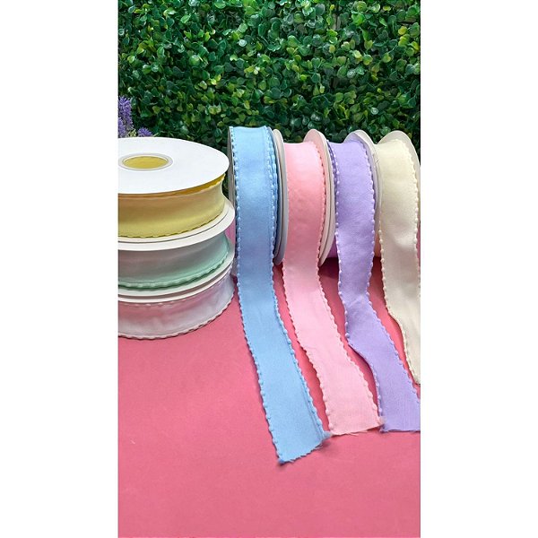 Fita Mili de 38mm com Borda de Pompom - Metro