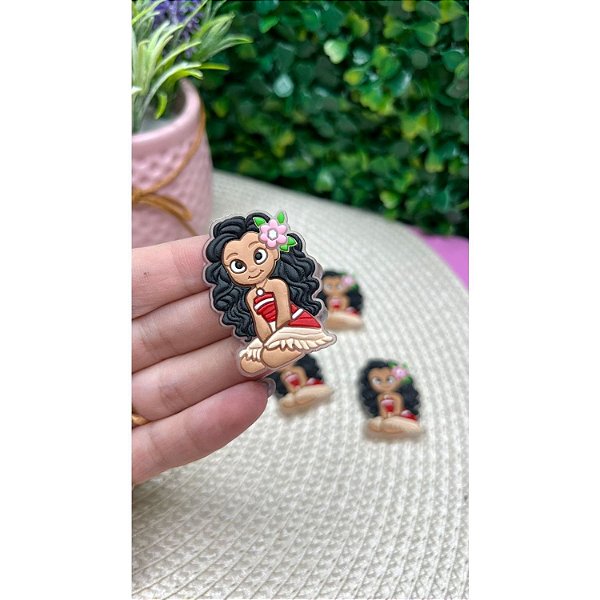 Aplique Emborrachado Princesa Moana - Unidade