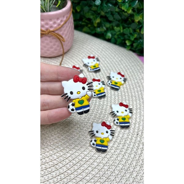 Aplique Emborrachado Hello Kitty Brasil - Unidade