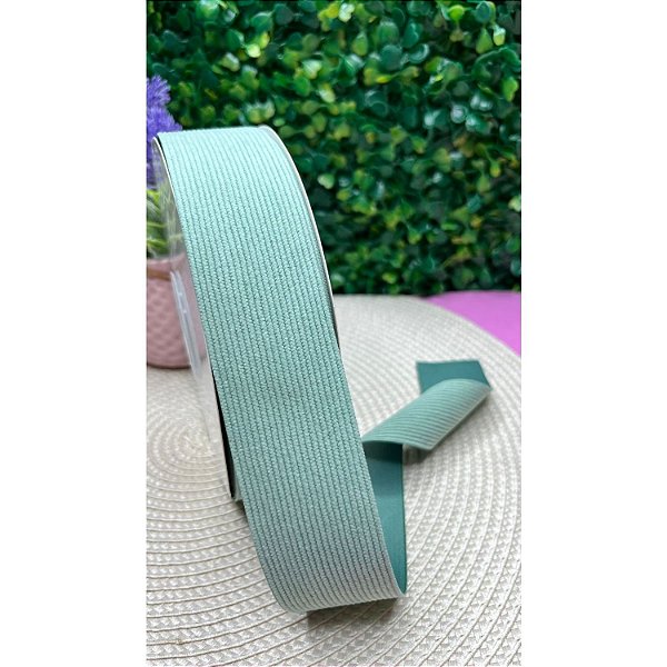 Fita de Veludo Cotelê 38mm Verde - Metro