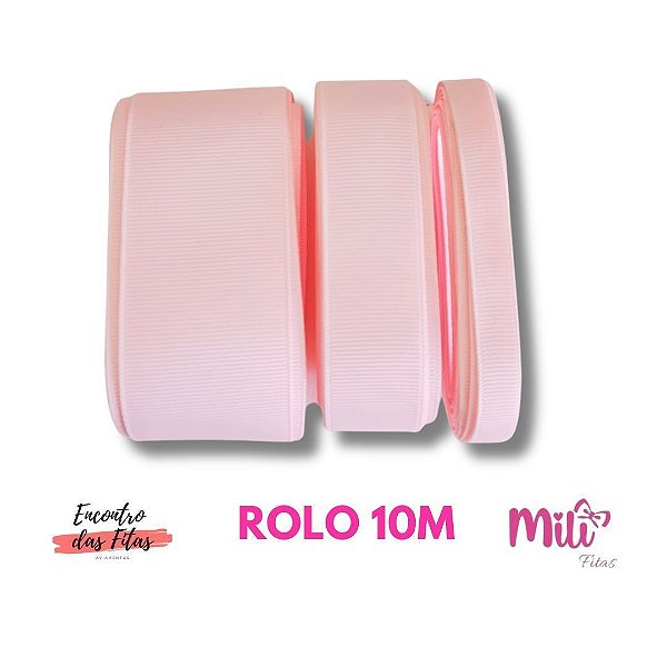 Fita de Gorgorão Mili Rosa Bebê 115 - 10 Metros