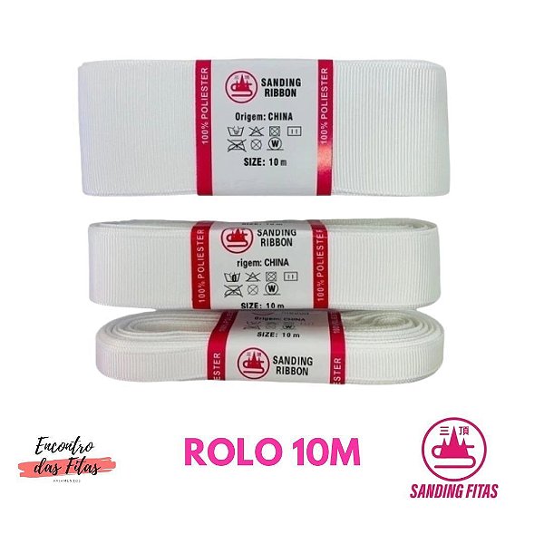 Fita Gorgorão Sanding Branco 05 - 10 Metros
