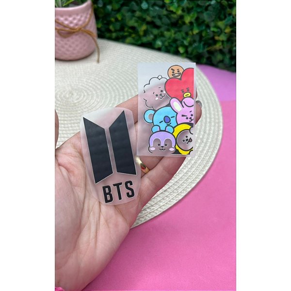 Termocolante BTS e Mascotes - Cartela