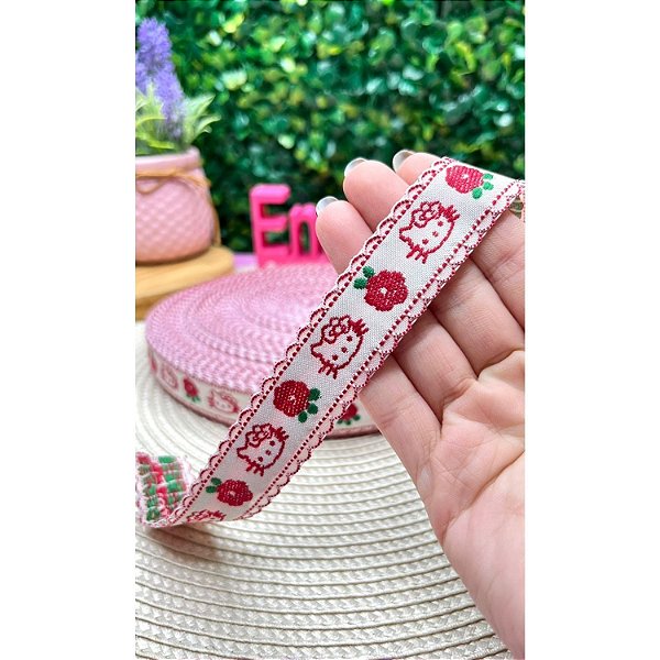 Fita Passamanaria Hello Kitty 20mm - Metro