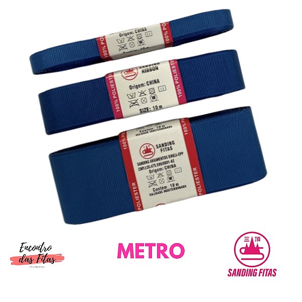 Fita de Gorgorão Sanding Azul Petróleo 75 - Metro