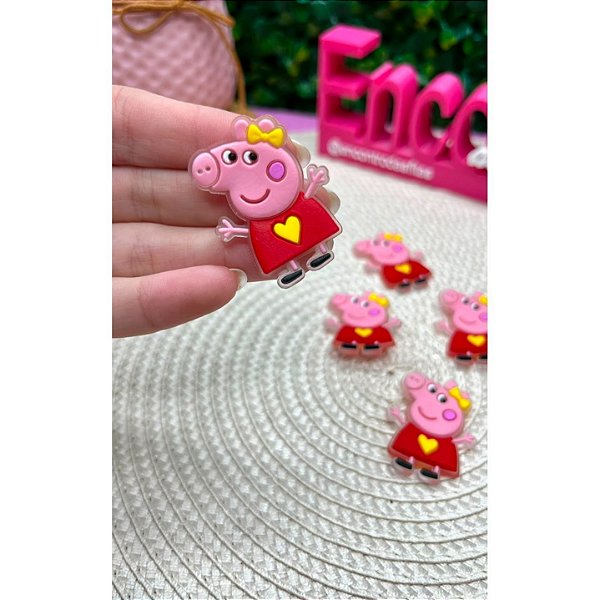 Aplique Emborrachado Peppa Pig Vermelha - Unidade