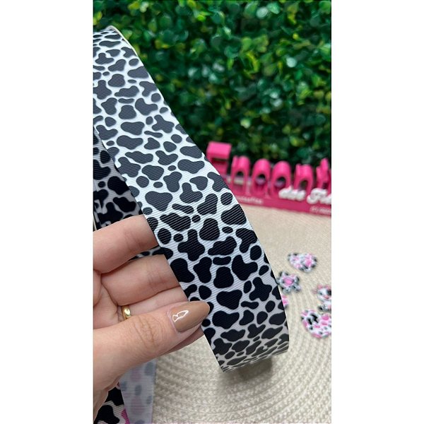 Fita Mili Gorgorão Estampado Vaquinha 38mm - Metro
