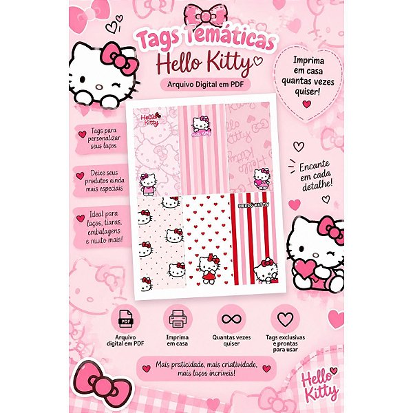 Arquivo Digital: Tags Temáticas Hello Kitty