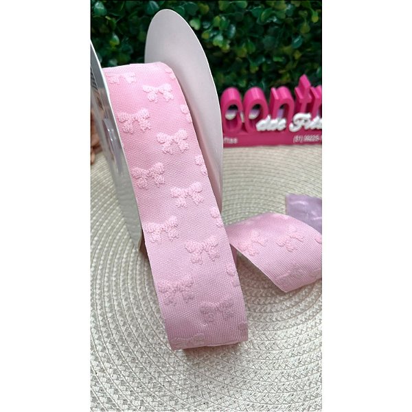 Fita Mili 3D Lacinho 38mm Rosa - Metro