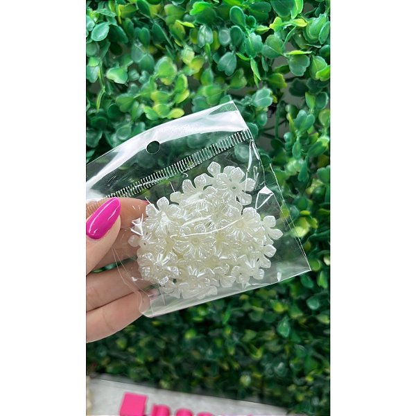Entremeio Flor Passante para Bordados Off White  10g
