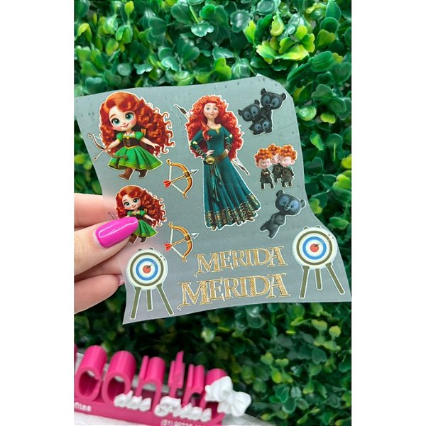 Cartela Termocolante Princesa Merida (Valente)
