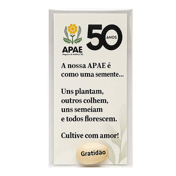 Kit TAG Exclusiva com Feijão Mágica Personalizada