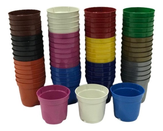 Mini Vasinhos Coloridos - Pacote com 10 unidades