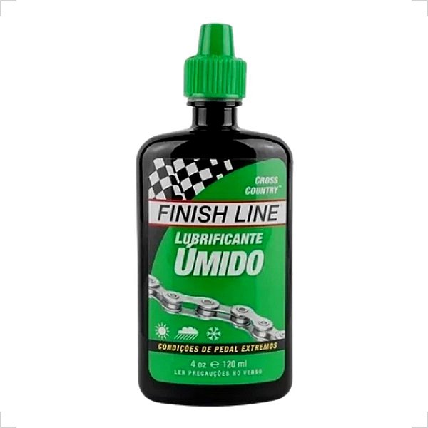 Cera Lubrificante de Corrente Finish Line Úmido 120ml