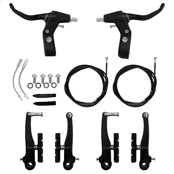 Kit Freio V-Brake Nylon Completo Sapata Modelo Orbital
