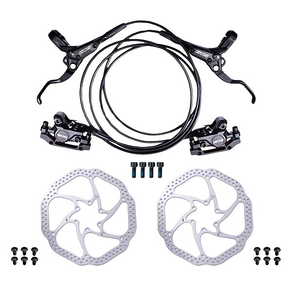 Kit Freio À Disco Hidráulico GTS Dianteiro E Traseiro Completo