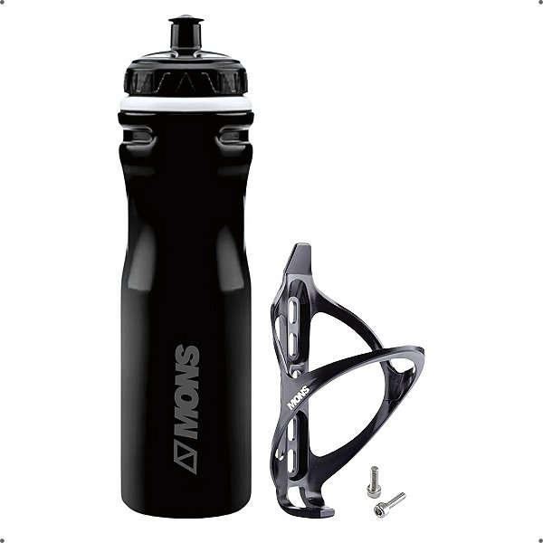 Garrafinha Squeeze Água 600ml Bike Mtb Isotérmica C/ Suporte Mons Bike