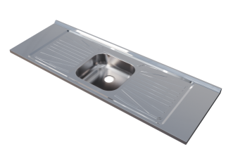 PIA INOX 1,50M -  Pia de aço inox PSD1500