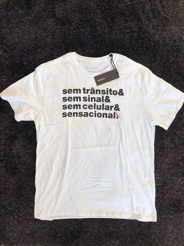 Camiseta RSV &&& Sensacional Branco - G - ÚLTIMO DISPONÍVEL