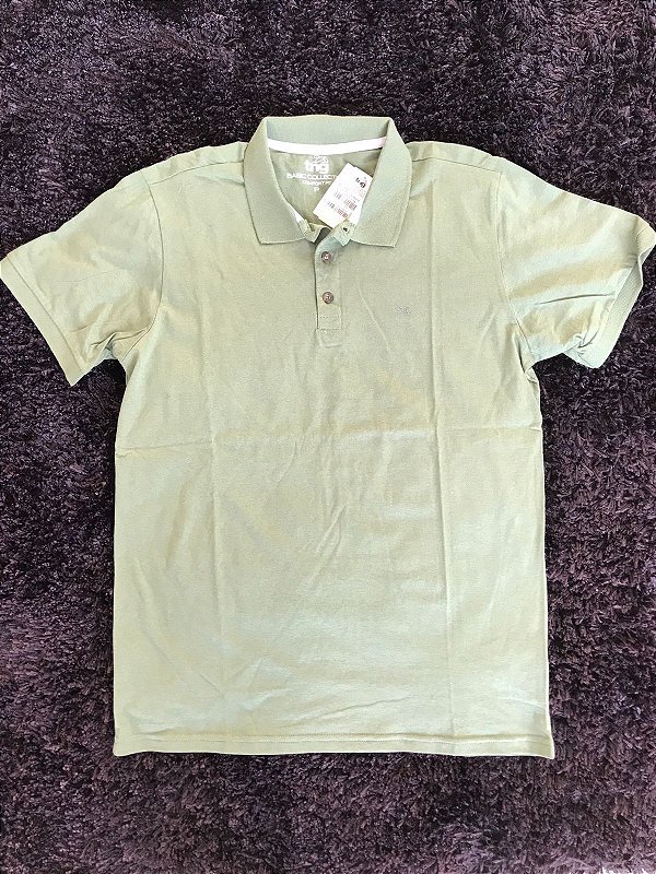 Polo TNG Malha Gola Verde - P - ÚLTIMO DISPONÍVEL