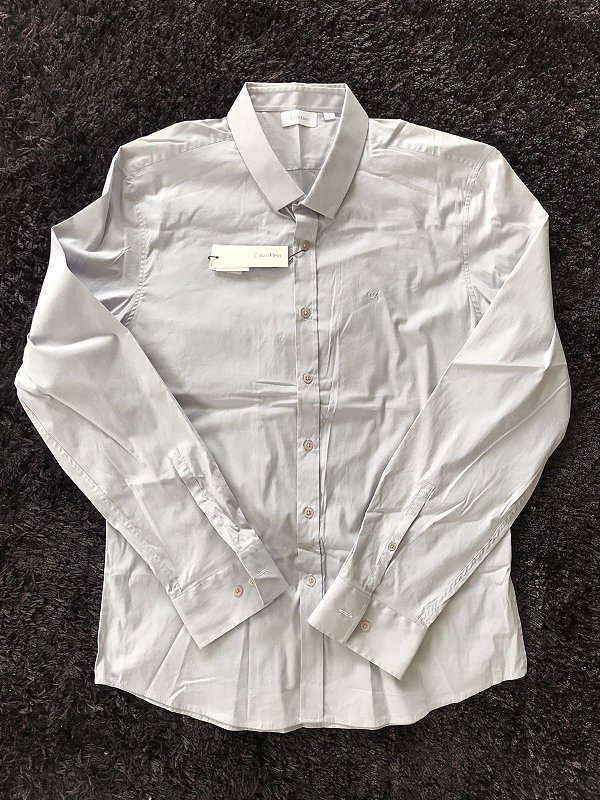 Camisa CLVKLN White Label - Slim - Gelo - TAM 6 - ÚLTIMO DISPONÍVEL