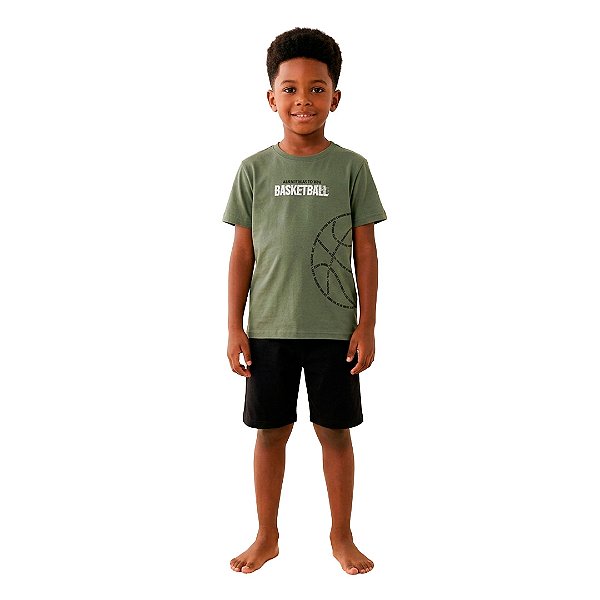 Conjunto Infantil Menino Kyly Estampas Criativas 100% Algodão