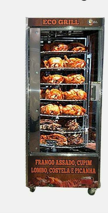 MAQUINA DE FRANGO GIRÁTORIA MULTI -USO 100KG MASTER GRILL