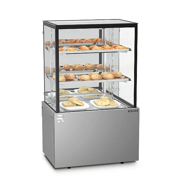 VITRINE REFRIGERADA AR FORÇADO DE INOX 75CM LINHA VANGUARD TOP REFRIMATE - 220V