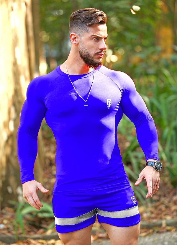 Camisa Térmica com Proteção UV50+ Azul