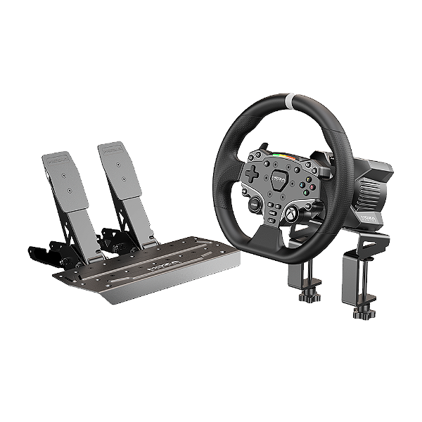 Kit Moza R3 Direct Drive Bundle (Xbox/PC) - Base + Volante ES + Pedais