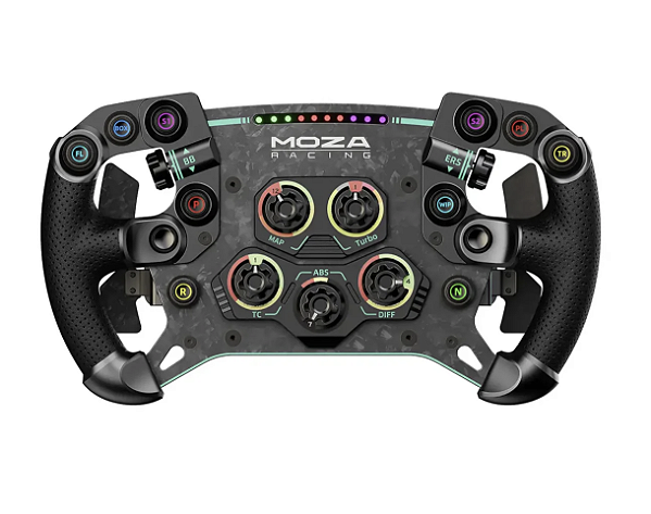 Volante MOZA GS V2P GT Wheel 300mm — Fibra de Carbono Forjada