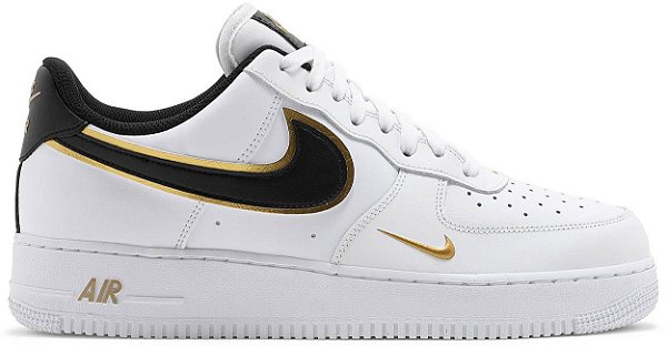 Tênis Nike Air Force 1 '07 LV8 'Metallic Swoosh Pack - White Metallic Gold'