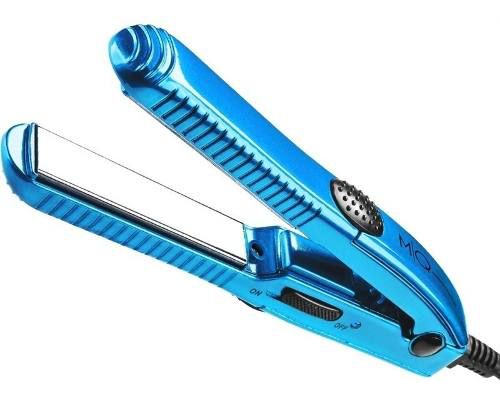 Mini Prancha Titanium Azul Bivolt Mq Hair + Brinde