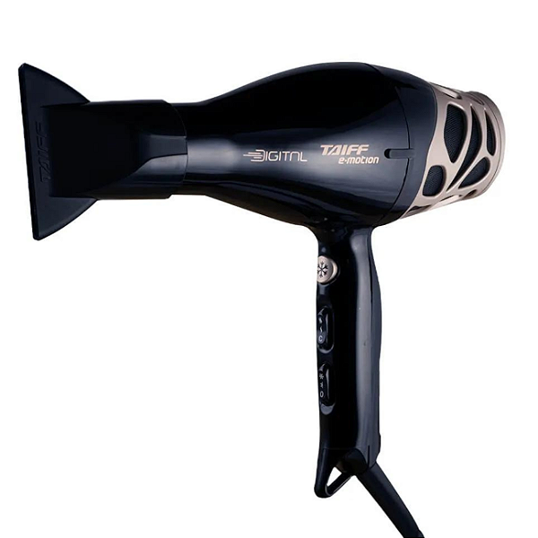 Secador de Cabelo Profissional Taiff E Motion Digital 2500W de Potência