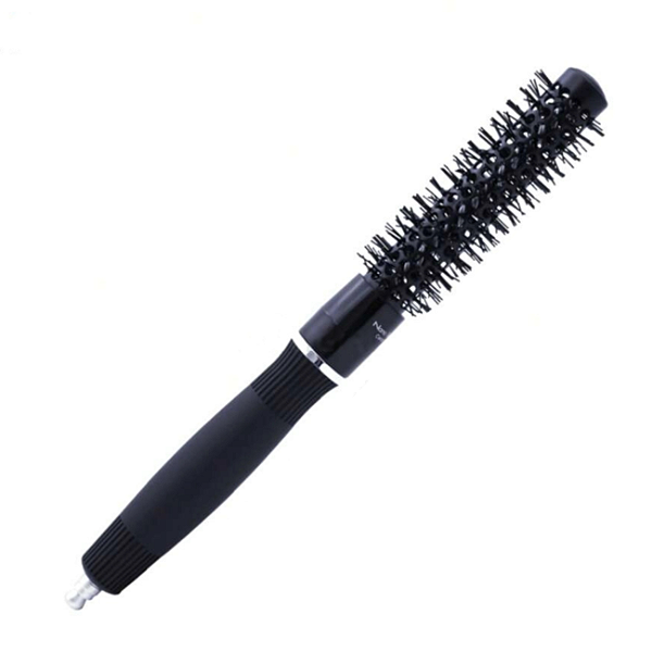 Escova de Cabelo Nano Technology Preta 30mm Profissional Redonda Anti-Frizz para Secagem Rápida e Brilho nos Fios