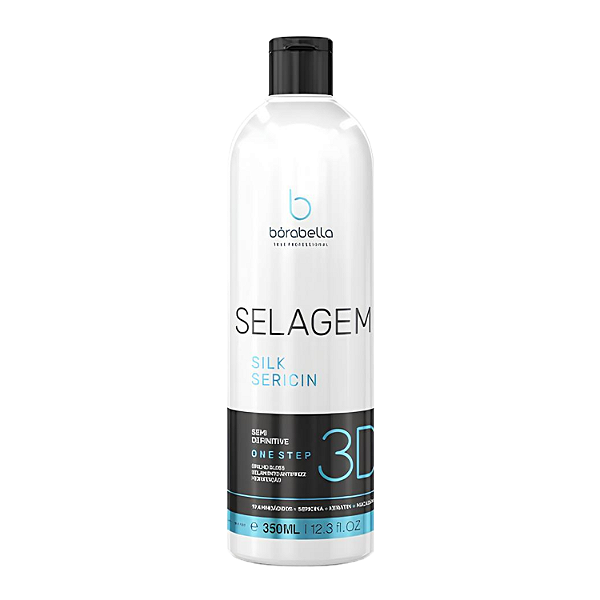 Selagem 3D Brilho Gloss Semi Definitiva Sem Formol 350ml Anti Frizz Redução de Volume e Alinhamento Profissional 1 Passo