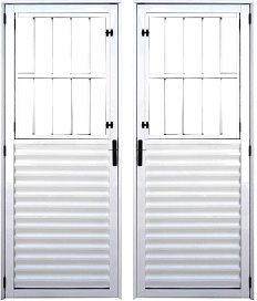 Porta de Aluminio social