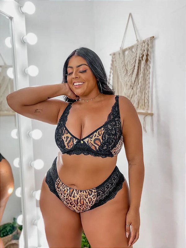 Conjunto Estampado Felina