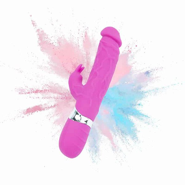 Vibrador com Estimulo de Clitóris 7 Vibrações Recarregável