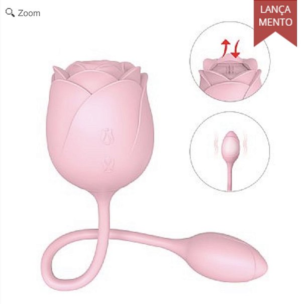Vibrador de Ponto G e Clitóris - Immortal flower - S-Hande