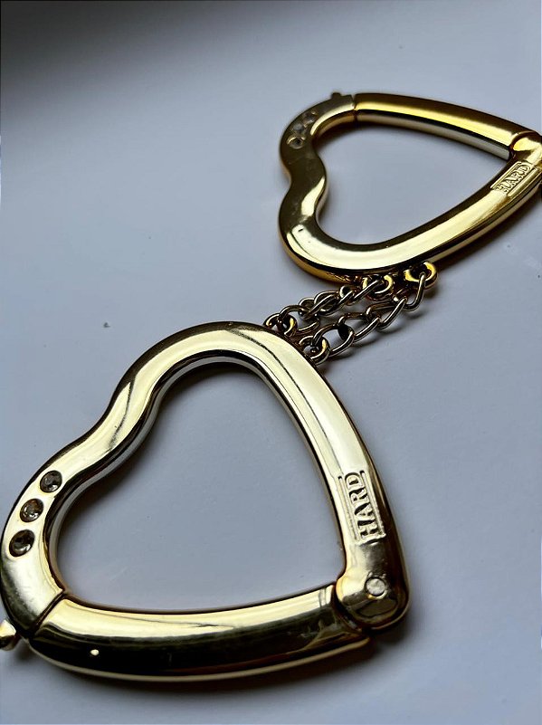 Algema De Coração Dourada