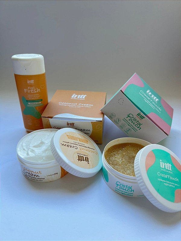 Kit Cuide-Se 03 -  Cristal Touch  + Sabonete Feel Fresh + Hidratante Coconut Cream