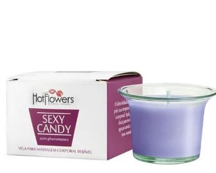 Vela Sexy Candy Hidratante Aroma de Vinho