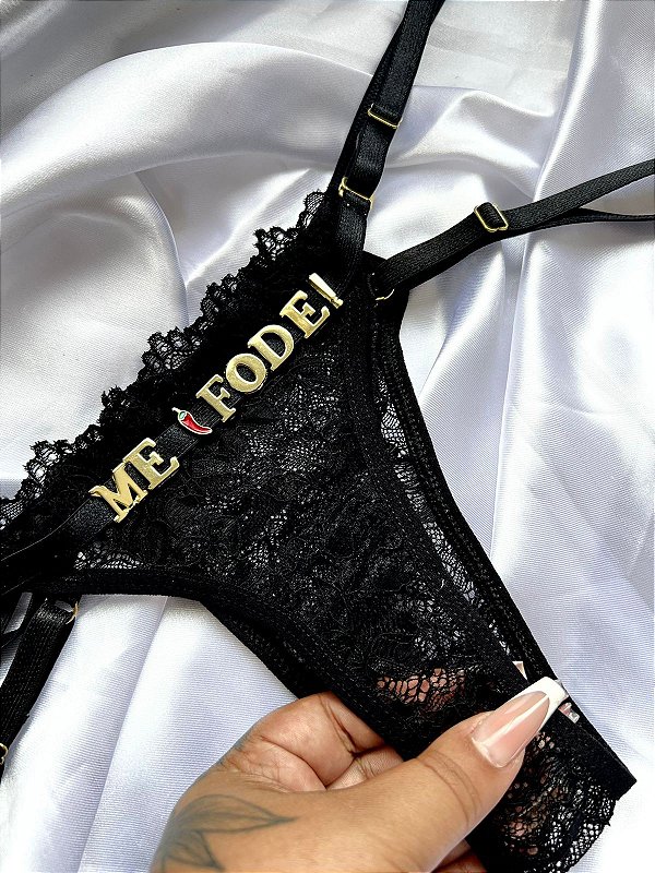 Calcinha de Renda Personalizável